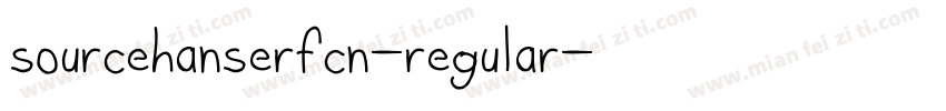 sourcehanserfcn-regular字体转换