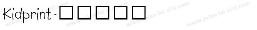Kidprint字体转换