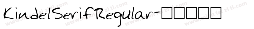 KindelSerifRegular字体转换