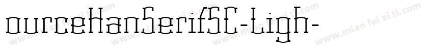 ourceHanSerifSC-Ligh字体转换