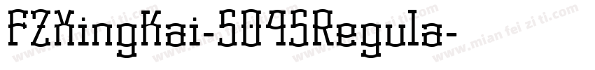 FZXingKai-S04SRegula字体转换