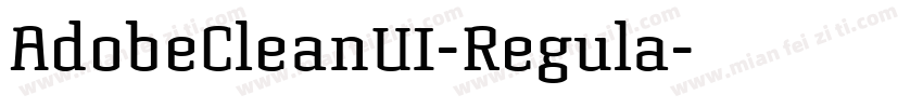 AdobeCleanUI-Regula字体转换