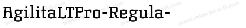 AgilitaLTPro-Regula字体转换
