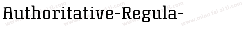 Authoritative-Regula字体转换
