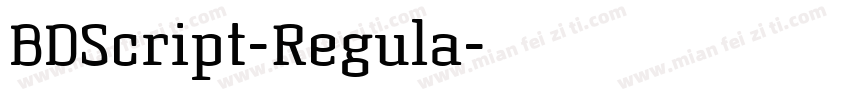 BDScript-Regula字体转换