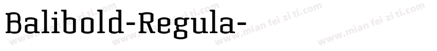 Balibold-Regula字体转换