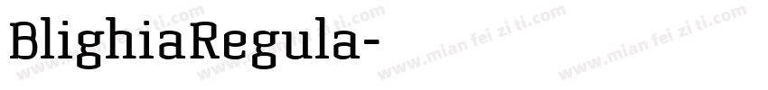 BlighiaRegula字体转换