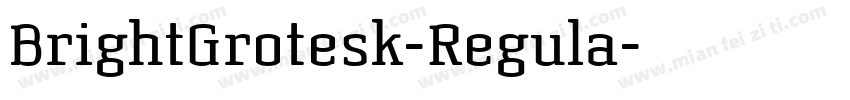 BrightGrotesk-Regula字体转换
