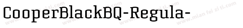 CooperBlackBQ-Regula字体转换