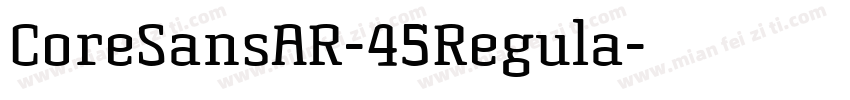 CoreSansAR-45Regula字体转换