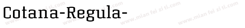 Cotana-Regula字体转换