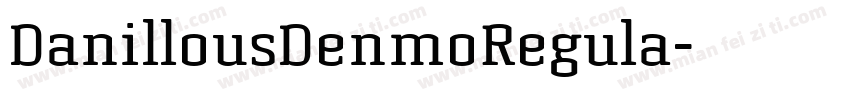 DanillousDenmoRegula字体转换