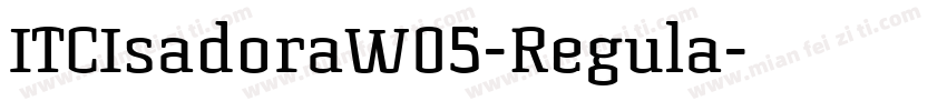 ITCIsadoraW05-Regula字体转换