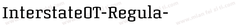InterstateOT-Regula字体转换