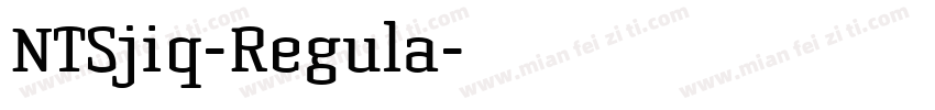 NTSjiq-Regula字体转换
