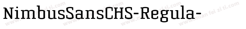 NimbusSansCHS-Regula字体转换