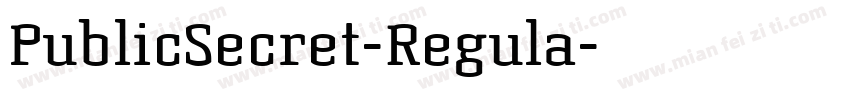 PublicSecret-Regula字体转换