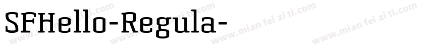SFHello-Regula字体转换