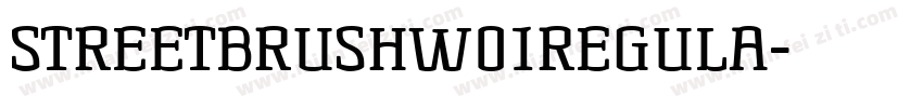 STREETBRUSHW01REGULA字体转换