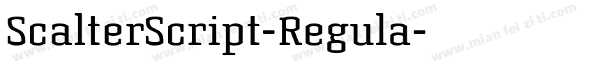 ScalterScript-Regula字体转换