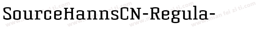 SourceHannsCN-Regula字体转换