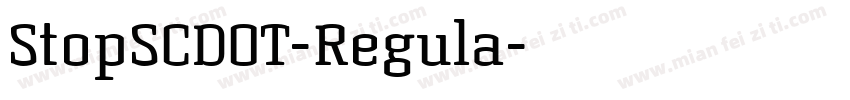 StopSCDOT-Regula字体转换
