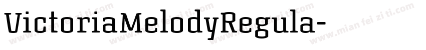 VictoriaMelodyRegula字体转换