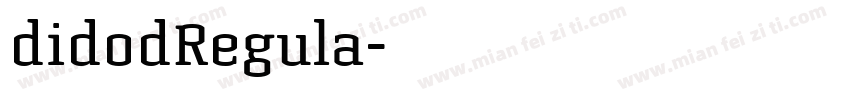 didodRegula字体转换