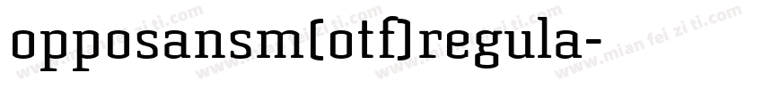 opposansm(otf)regula字体转换
