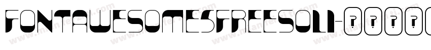 FontAwesome5FreeSoli字体转换