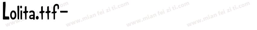 Lolita.ttf字体转换