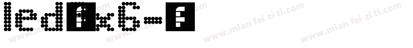 led_8x6字体转换