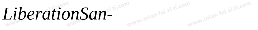 LiberationSan字体转换