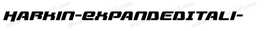 Harkin-ExpandedItali字体转换