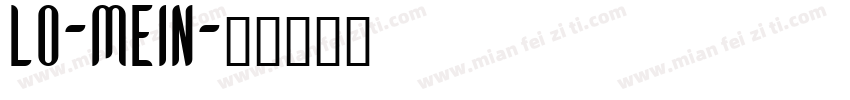 LO-MEIN字体转换