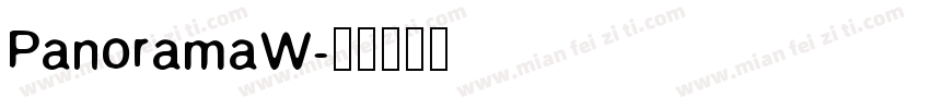 PanoramaW字体转换