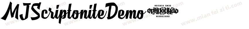 MJScriptoniteDemo字体转换