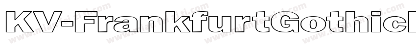 KV-FrankfurtGothicHe字体转换