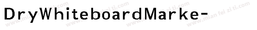 DryWhiteboardMarke字体转换