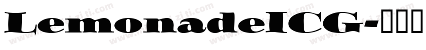 LemonadeICG字体转换