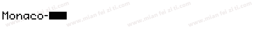Monaco字体转换