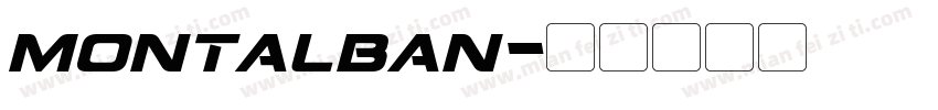 montalban字体转换
