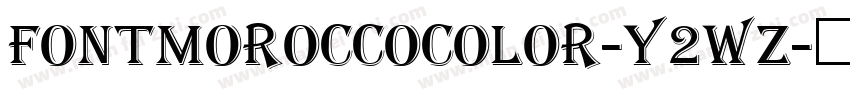 FontMoroccoColor-y2WZ字体转换