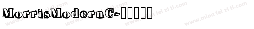 MorrisModernC字体转换