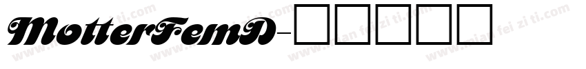 MotterFemD字体转换