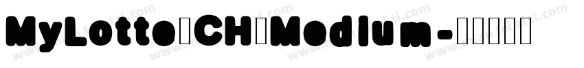 MyLotte_CH_Medium字体转换