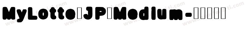 MyLotte_JP_Medium字体转换