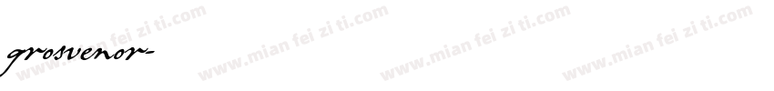 grosvenor字体转换