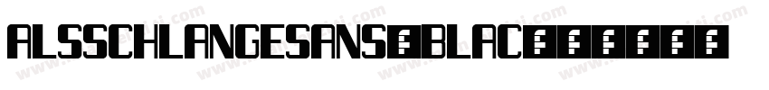 ALSSchlangesans-Blac字体转换