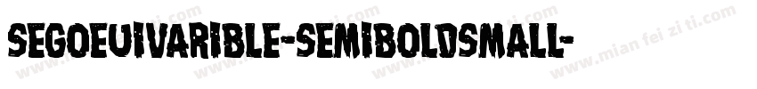 segoeuivarible-semiboldsmall字体转换